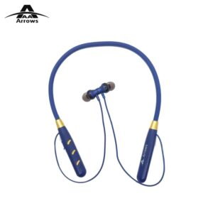 ARROWS BT02 Bluetooth Neckband With Imported Chip | 45 Hours Continuous Music Play | Google Voice Assistant Launch Siri | Powerful Battery | 6 Months warranty