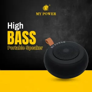 MyPower MS200 Portable Bluetooth Speaker, Waterproof Speaker, High Sound Quality, Small Size Black Color Speaker MS 200