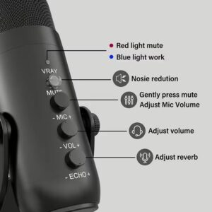 Jmary MC PW8 Podcast Broadcast Recording Microphones