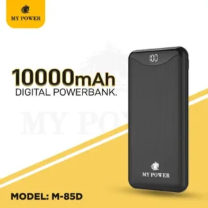 MY POWER Digital Powerbank M85D 10000mah, Slim Powerbank