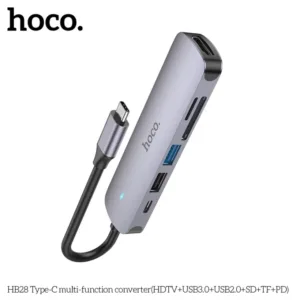 HOCO HB28 6in1 Type-C Adapter Multifunction Hub