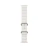 For Apple Watch Ultra Series 8 7 6 5 4 3 49mm 45mm 44mm 42mm Ocean Replacement Silicone Watch Band - White