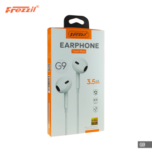 Frezzil G9 3.5 MM Jack Earphone With Comfortable Earpiece and Flexible Soft Wire