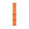 For Apple Watch Ultra Series 8 7 6 5 4 3 49mm 45mm 44mm 42mm Ocean Replacement Silicone Watch Band - Orange