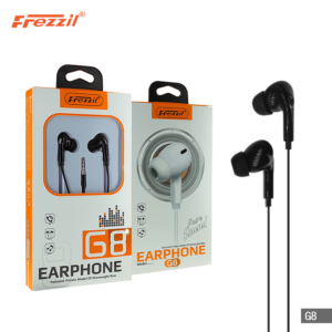 Frezzil G8 3.5 MM Jack Earphone With Soft Cushion Comfortable Earpiece