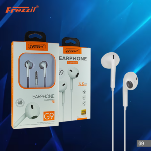 Frezzil G9 3.5 MM Jack Earphone With Comfortable Earpiece and Flexible Soft Wire