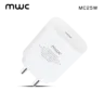 MWC PD Super Fast Charging Travel Adapter With Type-C Port | 3.0 PPS Max 25W | MC-25W - White