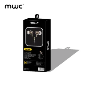 MWC ME-400 | In-ear Wired Earphone | 10mm Dynamic Speaker with Extra Bass | Volume keys with microphone | Stereo Surround Sound |1.2m TPE Cable | 3.5mm Audio Pin | Deep & Clean Bass | 6 month Warranty