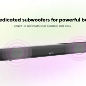 Mivi Fort S100 With 2 Inbuilt Subwoofers100W Bluetooth Soundbar Speaker