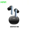 MIVI DuoPods T80 TWS Earbuds with Environmental Noise Cancellation, IPX4 Water Resistant, 13mm Bass Drivers - Black