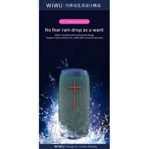 WiWU Thunder P40 Wireless Speaker Color Changeable Dazzling LED Light bass Portable With Microphone