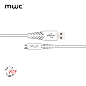 MWC USB To V8 Fast Charging & Fast Data Transfer Cable| Hign quality TPE/PVC | USB 3.1 | 5V/4A | 30W | MDCV8