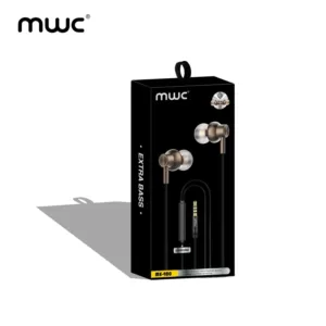 MWC ME-400 | In-ear Wired Earphone | 10mm Dynamic Speaker with Extra Bass | Volume keys with microphone | Stereo Surround Sound |1.2m TPE Cable | 3.5mm Audio Pin | Deep & Clean Bass | 6 month Warranty