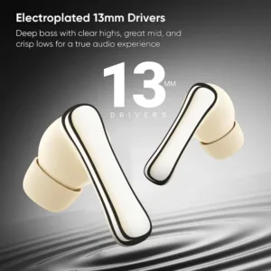 Mivi DuoPods A850 TWS Earbuds | Metallic Finish | HD calling | AI ENC | 50H playtime |5.3 Bluetooth |Low Latency Mode | Swift Charging Technology |