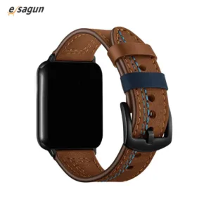 For Apple Watch 42mm 44mm 45mm 49 mm Metal Buckle Crazy Horze Calf Leather Strap