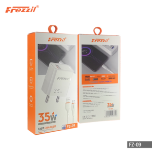 Frezzil FZ 09 35 W Round Two Pin Fast Charger With Micro V8 Cable