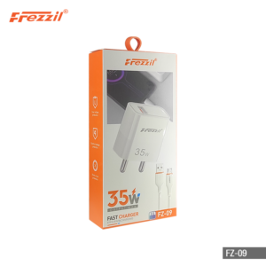 Frezzil FZ 09 35 W Round Two Pin Fast Charger With Micro V8 Cable