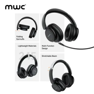 MWC Beast Pro ANC (MH02B) | Bluetooth 5.4 Headphone | Premium Quality Product | 40mm Driver | 300mAh Battery | with 3.5mm Audio & TF Card Support