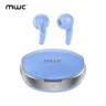 MWC STAR MT1 | Bluetooth 5.4 TWS | Only 6ms Ultra Low Latency | 13mm Driver | Semi In-Ear Gaming Earbuds | Unique & Perfect Design | Mini Size Buds | iPx4 Water Dust & Sweat Resistant | 30Hrs Playback - Blue