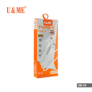 U&ME UM-04 USB C To USB C Soft Flesible Data Cable