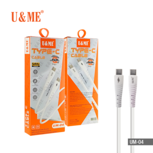 U&ME UM-04 USB C To USB C Soft Flesible Data Cable