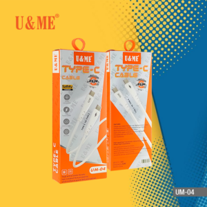 U&ME UM-04 USB C To USB C Soft Flesible Data Cable