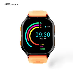 HiFuture Ultra 3 Smart Watch | Wireless Calling | 2.0 Inch IPS Display | IP68 Water Resistant | 7 Days Battery Backup | Health Tracker | Blood Oxygen Sensor | Laniz Hub