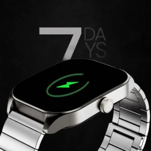 HiFuture Apex Smart Watch | Stainless Steel | Wireless Calling | 2.04 Inch Amoled Display | IP68 Water Resistant | 7 Days Battery Life