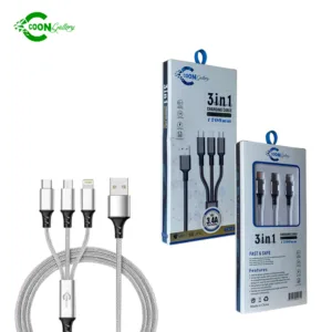 COON  CN10 3 in 1 Stable Data Cable With Fast and Safe Charging