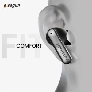 HiFuture SonicAir Earbuds | 4MIC ENC | Up to 35 Hours of playtime | Wireless 5.3 | 10MM Drive | Soft Bass | Comfort Fit