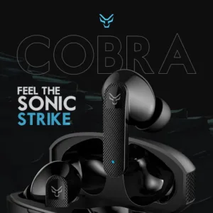 Asta WOLF COBRA Wireless Earbuds + Charging Case | Clear Calling| Impressive Audio quality | BT V 5.3 | 10mm Driver | IPX4 | Comfortable wear | Up to 5 hours of playtime (20+ hours with case)