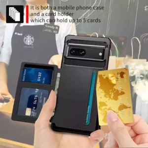 For Google Pixel 7 5G Magnetic Wallet Card Bag Leather Phone Case