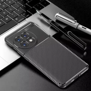 For OnePlus Ace 2 5G/11R Carbon Fiber Texture Shockproof TPU Phone Case