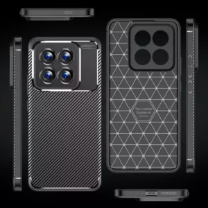 For Xiaomi 14 Pro Carbon Fiber Texture Shockproof TPU Phone Case