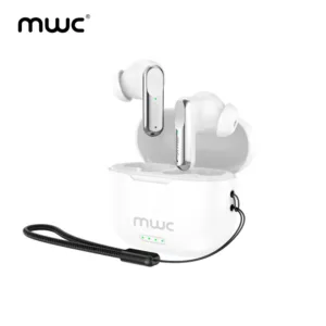 MWC Air Buds Mini 2 | Bluetooth 5.3 TWS | 10mm Driver | Game Mode | 50Hrs Total Time Playback | IPx4 Water, Dust And Sweat Resistant