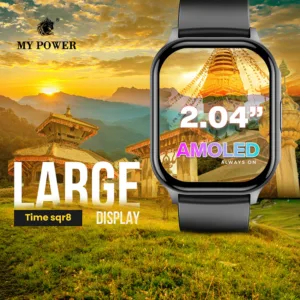 My Power Time Sqr8 Smartwtach 2.04" Ultra HD Amoled Display