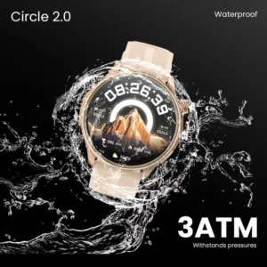 Ultima Watch Circle 2.0 Smartwatch |In-build ChatGPT | 3ATM Waterproof | 1.43 TRU AMOLED Display | 2.5D Curved Glass | 100+ Sports Modes | BT Calling | Super Slim with Premium Zinc Alloy Frame Smart Watch