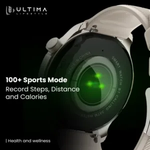 Ultima Watch Circle 2.0 Smartwatch |In-build ChatGPT | 3ATM Waterproof | 1.43 TRU AMOLED Display | 2.5D Curved Glass | 100+ Sports Modes | BT Calling | Super Slim with Premium Zinc Alloy Frame Smart Watch