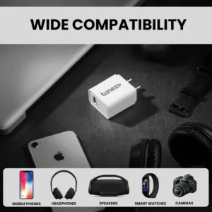 Tunez C30 22.5W Fast Charging Adaptor QC 3.0 | Made In India | USB-A Charger