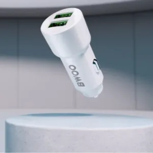 BWOO BO CC93 12 Watt Dual USB Fast Charging Car Charger