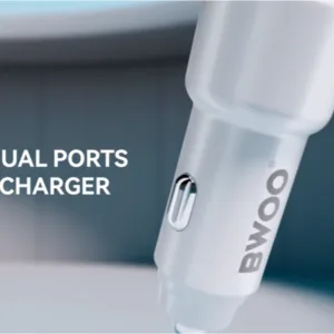 BWOO BO CC93 12 Watt Dual USB Fast Charging Car Charger