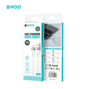 BWOO BO-X280L USB Fast Charge 3A Lightning Data Sync Cable For Apple iPhone