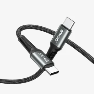 BWOO X288C-C  USB-C to USB-C Fast Charging Cable PD 60W Nylon 1M