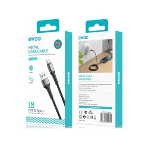 BWOO X288C USB To Type C Cable Nylon 1M