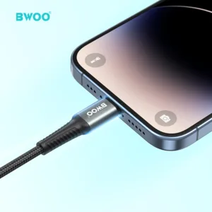 BWOO X288L USB To Lightening Cable Nylon 1M For iPhone