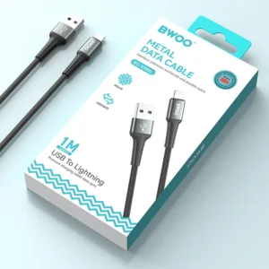 BWOO X288L USB To Lightening Cable Nylon 1M For iPhone