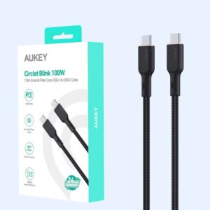 AUKEY CB-KCC102 | 100W 1.8m USB-C to USB-C Cable