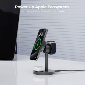 AUKEY LC-MC311 MagFusion Qi2 3-in-1 Wireless Charging Station