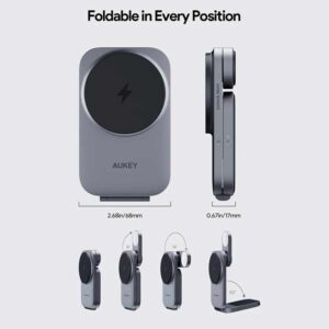 AUKEY LC-MC312 MagFusion Z Qi2 3-in-1 Foldable Wireless Charging Station