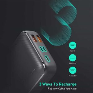 AUKEY PB-N74S Basix Plus 22.5W PD QC 3.0 20000mAh Power Bank